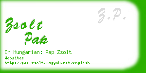 zsolt pap business card